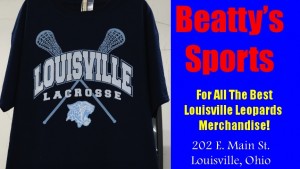Beatty's Sports Louisville Leopards Lacrosse Blue Shirt 2015