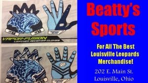 Louisville Leopards Football Gloves 2016 Beatty's Sports