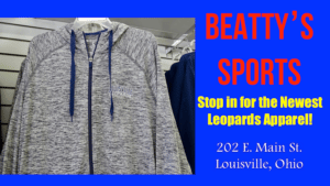 Louisville Leopards Grey and White Jacket - Beatty's Sports Fall 2017