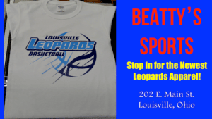 Louisville Leopards Basketball White Shirt - Beatty's Sports Christmas 2017