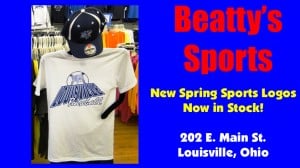 Beatty's Sports Baseball Shirt 2012 Spring Sports Logos