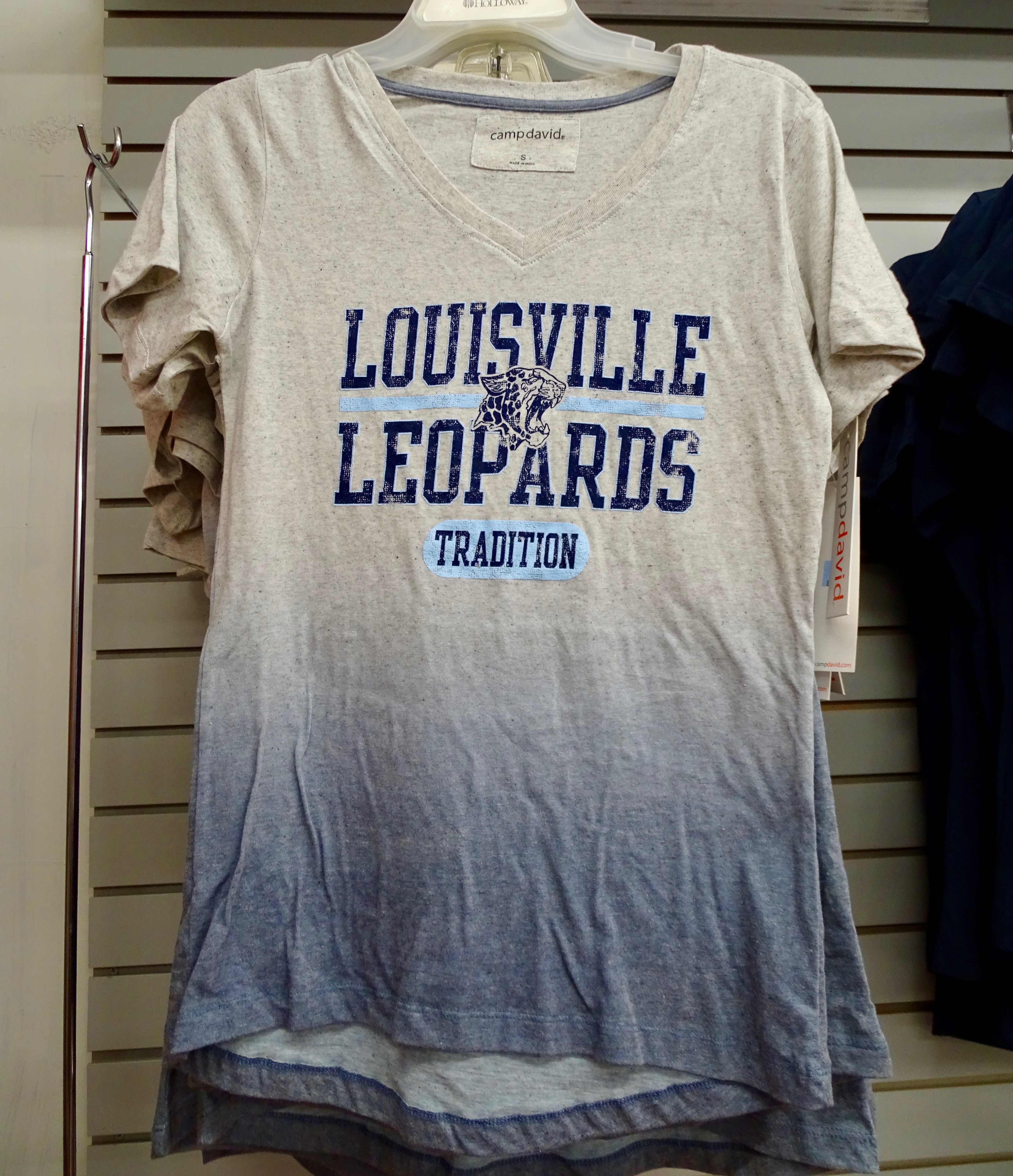 LOUISVILLE LEOPARDS youth lrg T shirt football tradition OHIO kids beat-up  tee