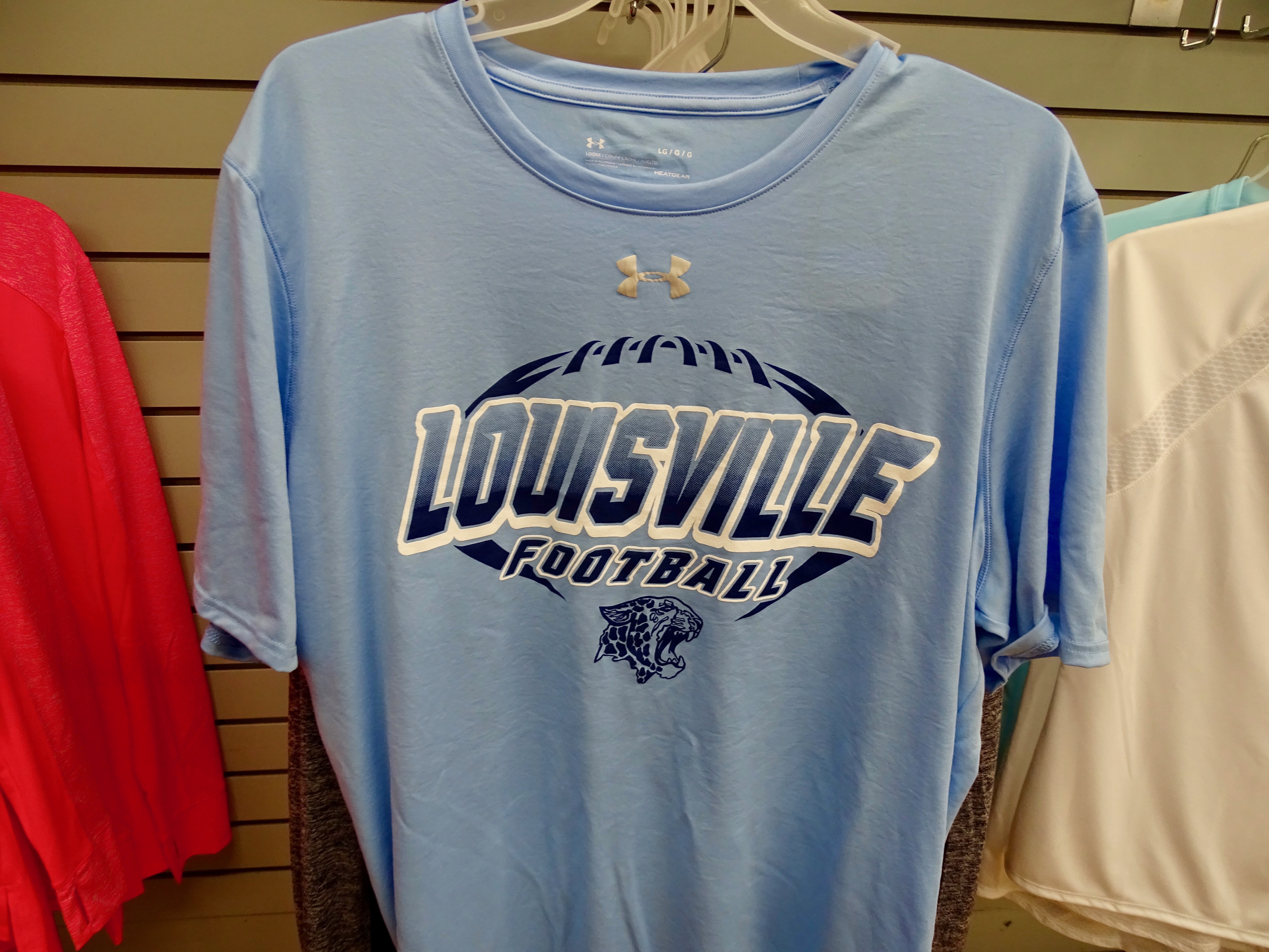LOUISVILLE LEOPARDS youth lrg T shirt football tradition OHIO kids