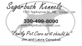 Sugarbush Kennels Business Card Ad
