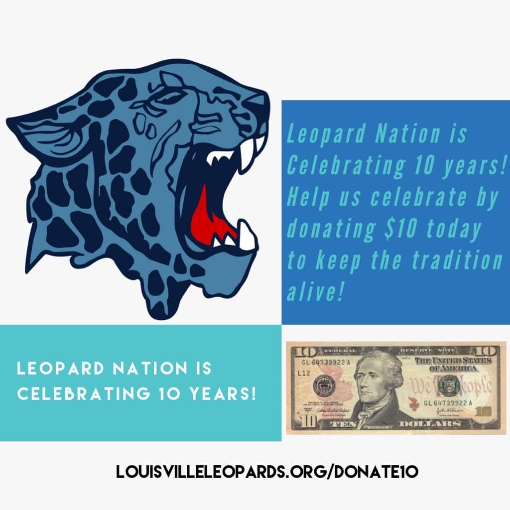 Leopard Nation 10th Anniversary $10 Donation