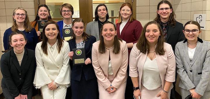 Speech and Debate Compete in the Districts Debate Tournament