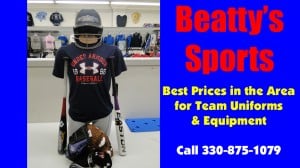 Beatty's Sports Team Baseball & Softball Uniforms Ad