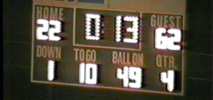 Marlington Dukes Football Scoreboard 1984