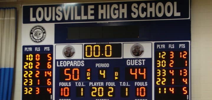 Louisville High School Final Scoreboard Louisville Leopards Vs. Perry Panthers 2010