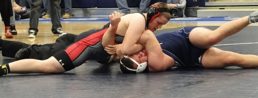 Minerva Lions at Louisville Leopards Wrestling 1-19-2012