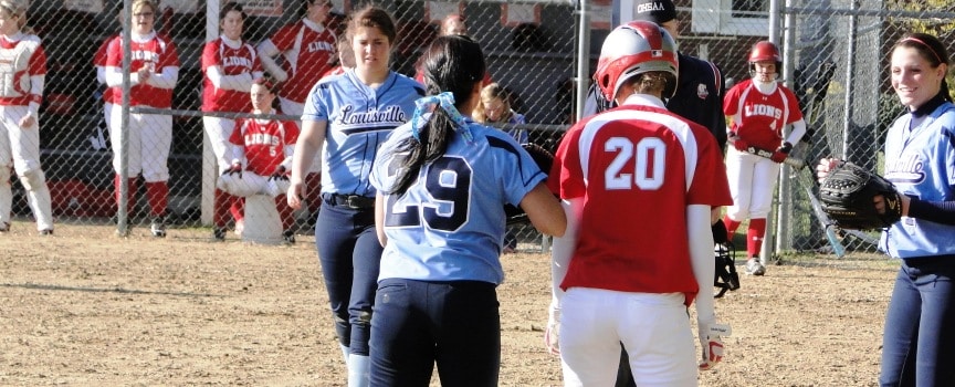 Carlee Baumgardner Louisville Lady Leopards Vs. Minerva Lions Softball