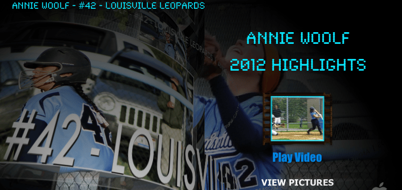 Annie Woolf Highlight Video DVD Louisville Lady Leopards