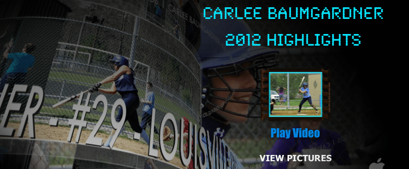Carlee Baumgardner 2012 Softball Highlights Louisville Leopards