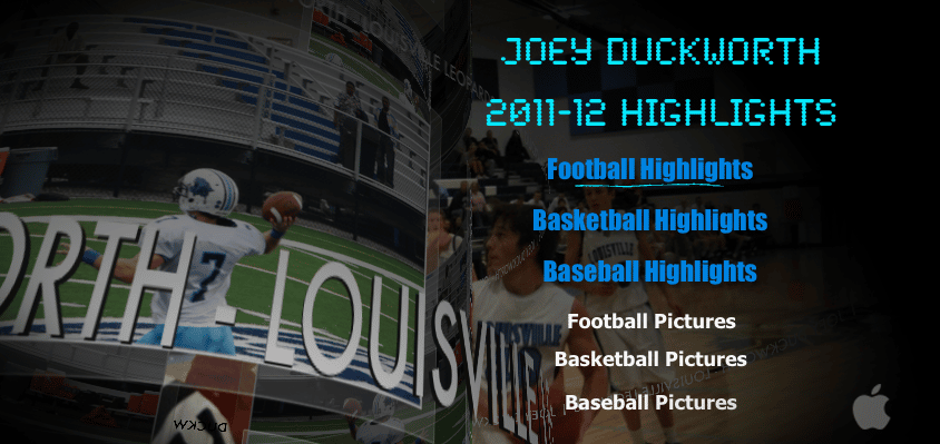 Joey Duckworth Highlights Football, Baseball, & Basketball DVD