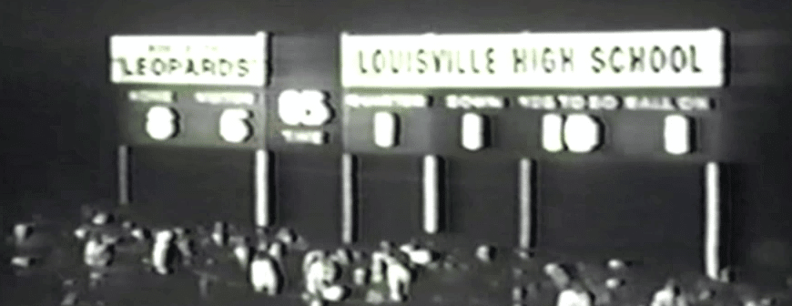 Louisville Leopards 1964 Football Scoreboard