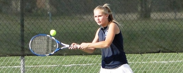 Lindsay Brindack Louisville Lady Leopards Tennis 2012 Vs. Alliance