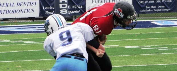 Bryce Mathie Tackle Louisville Leopards JV Football Vs. Salem