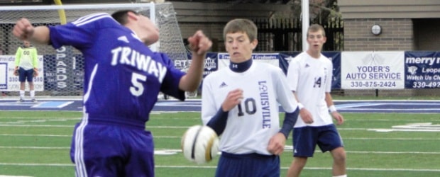 Riley Groves Louisville Leopards Boys Soccer Section Vs. Triway