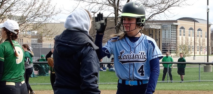 Aliyah English Louisville Leopards Softball 2016 Vs. GlenOak Golden Eagles