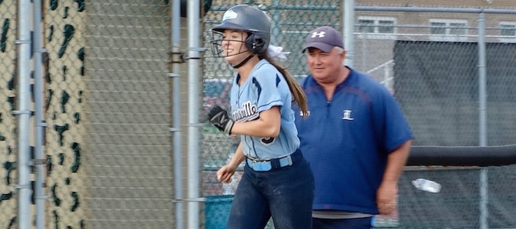 Leandra Givens Louisville Leopards Softball First Home Run