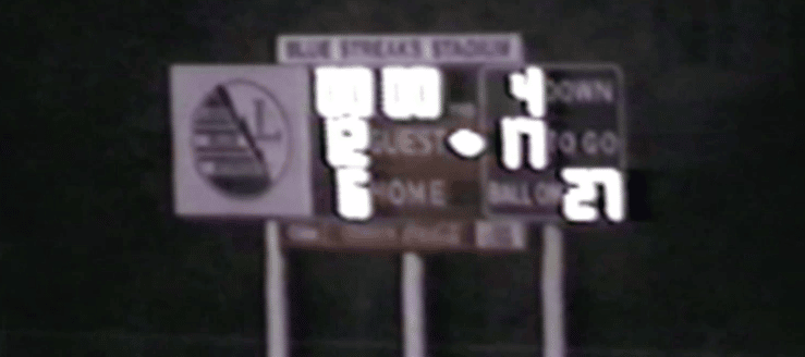 Lake Blue Streaks Stadium Scoreboard 1989 Football