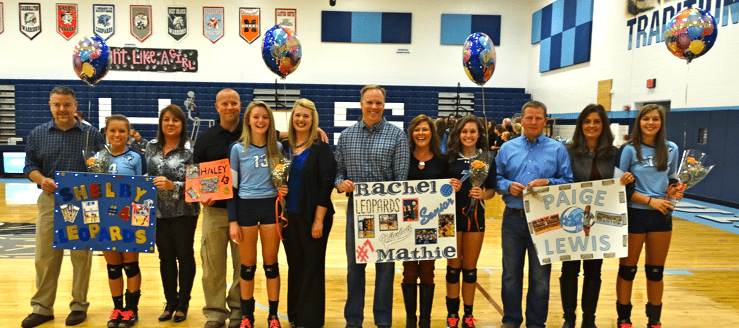 Louisville Lady Leopards Volleyball Senior Night 2014
