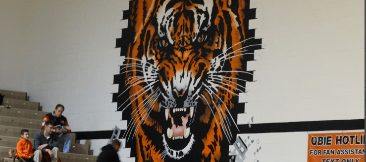 Massillon Tigers Gym Painting 2014 Basketball