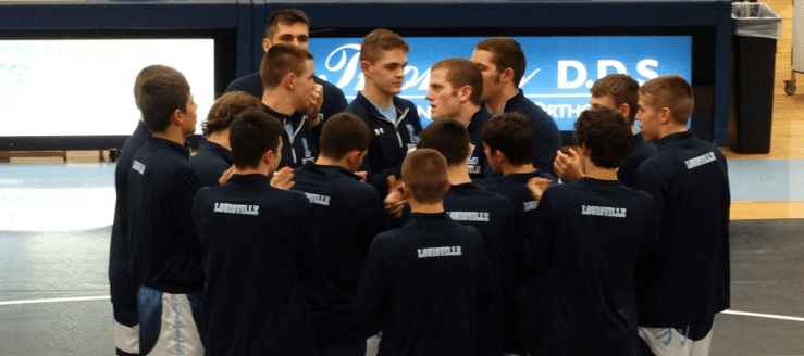 Louisville Leopards Varsity Wrestling 2014-15 Huddle