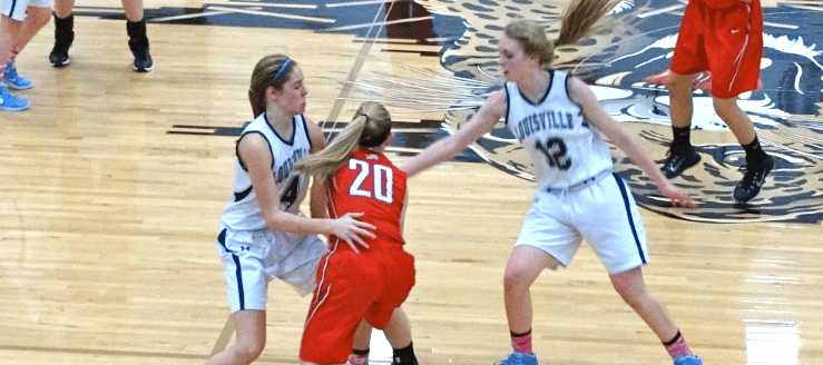 Sarah Lairson & Alexa Oberster Louisville Lady Leopards Vs. Minerva Lions Girls Basketball