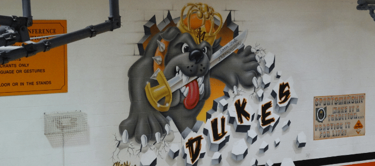 Marlington Dukes Dog Painting in Gym Class of 2008