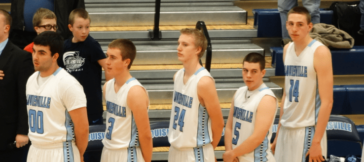 Louisville Leopards Lineup Boys Basketball 2015 Vs. Barberton