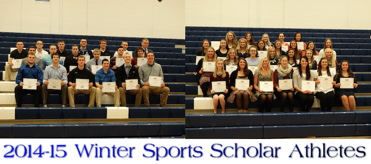 Louisville Leopards Winter Sports Scholar Athletes 2014-15
