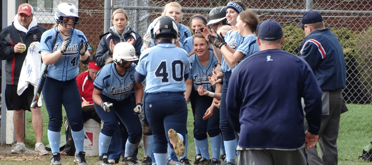 Katie Cozy Louisville Leopards Softball Career Home Run Record Tied