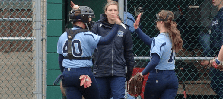 Katie Cozy & Morgan Harris Lady Leopards Softball Battery at Alliance