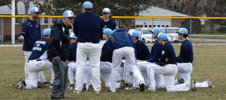 Louisville Leopards Varsity Baseball Team 2015 After Scrimmage