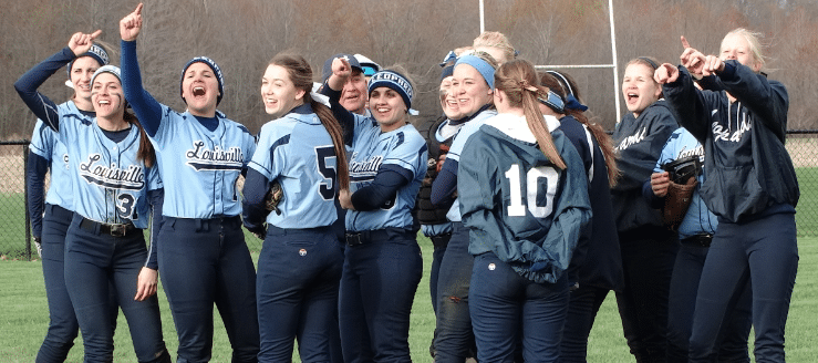 Louisville Leopards Softball Celebrates at West Branch 2015