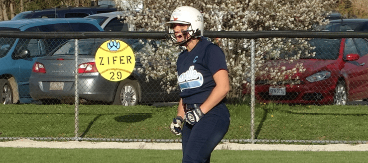 Kylie Zifer Louisville Leopards Softball Vs. Hudson