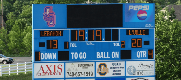 Olentangy Orange Pioneers Football Scoreboard
