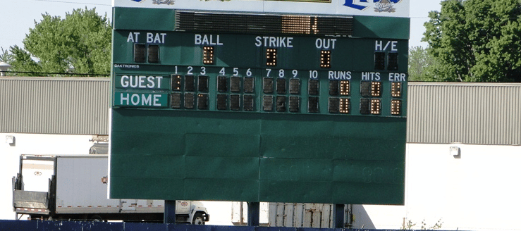 Thurman Munson Memorial Stadium Scoreboard