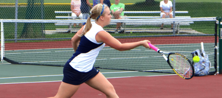 Jozie Scott Louisville Leopards Girls Tennis 2014 Vs. GlenOak