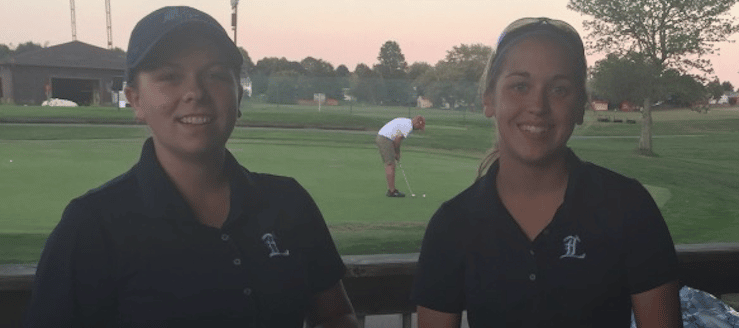 Bailey Spring & Gabby Spehar Louisville Girls Golf Senior Night 2015