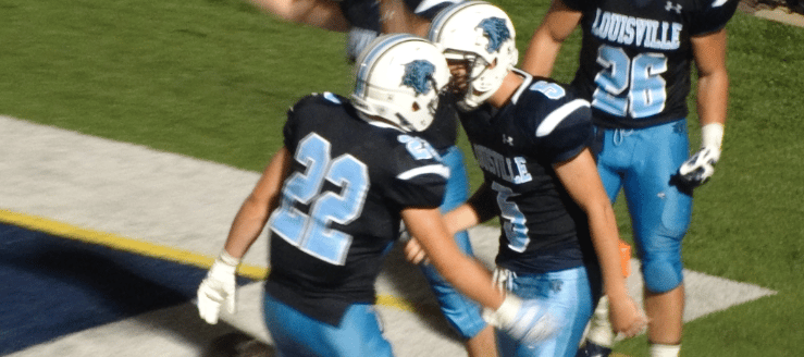 Brody Hahn & Casey Nau Louisville Leopards Football 2015 Vs. North Canton Hoover Vikings