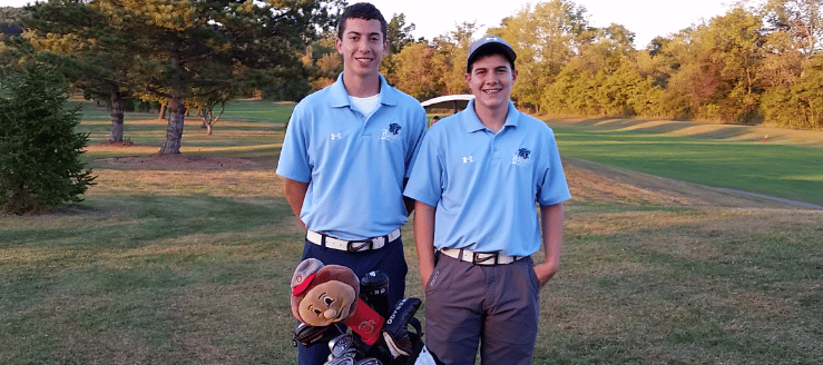 Cameron Prasco and Matt Eddins Louisville Leopards Golf Career Lows at Carroll Meadows