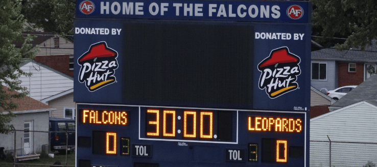 Austintown Fitch Falcon Stadium Scoreboard