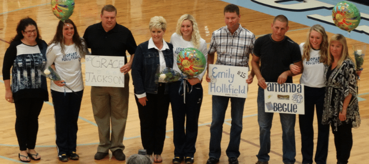 Louisville Leopards Volleyball Senior Night 2015