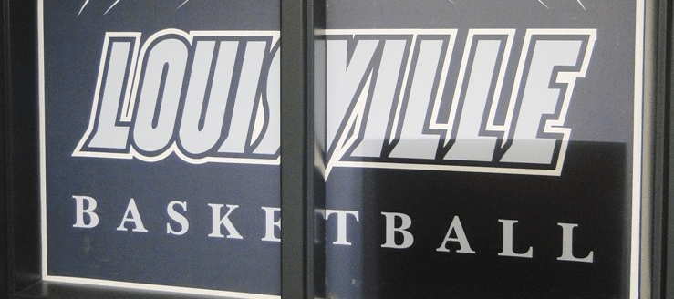 Louisville Leopards Basketball Sign