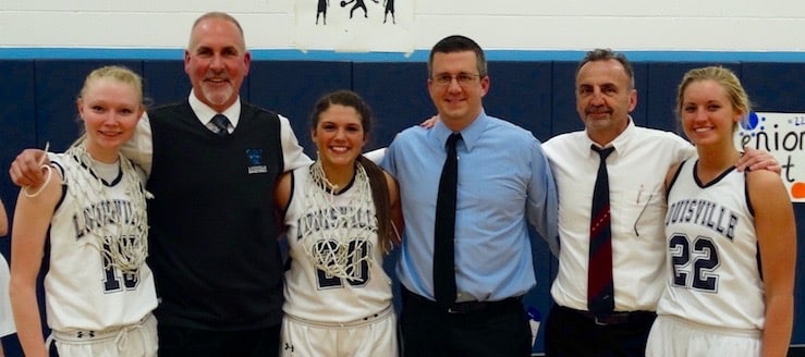 Louisville Leopards Girls Basketball Senior Night 2016
