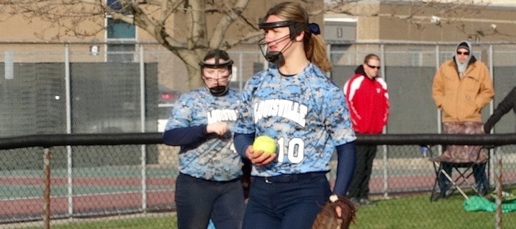 Morgan Harris Louisville Leopards Softball Scrimmage 2016