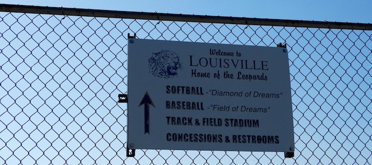 Louisville Leopards Spring Sports Complex Sign