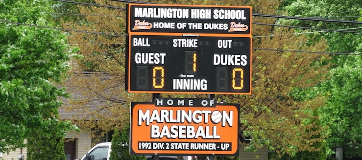 Marlington Dukes Baseball Scoreboard